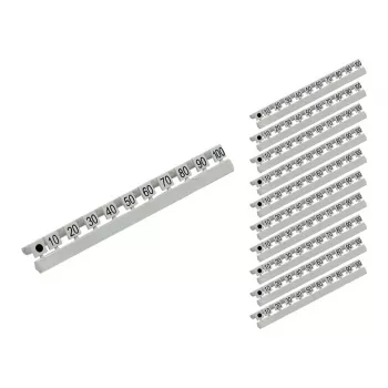 GoodConnections® LC šviesolaidinių kabelių numeravimo žymekliai, žymėjimas nuo 10 iki 254,00 cm dešimtimis, 10 vnt. rinkinys (GC-N0071)