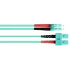 GoodConnections OM3 dvigubas daugiamodis šviesolaidinis pataisos kabelis SC į LC, 50/125 µm, 1 m, LSZH akvamarino spalvos LW-801LS3