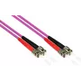 GoodConnections OM4 ST to ST daugiamodis dvigubas optinis komutacinis kabelis, 7,5m, LSZH, violetinės spalvos LW-8075ST4