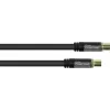 GoodConnections SmartFLEX antenos kabelis, IEC koaksialinis vyriškas į moterišką, auksuoti kontaktai, keturgubai ekranuotas, 120 dB ekranavimas, juodas, 30 m (GC-M2060)