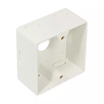 GoodConnections Sieninis Montažinis Dėklas 80x80x40mm Perlų Balta RAL 1013 GC-N0029