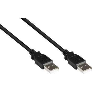 GoodConnections USB 2.0 Type-A (vyriškas) į Type-A (vyriškas) kabelis, 3 m, juodas 2212-AA3S