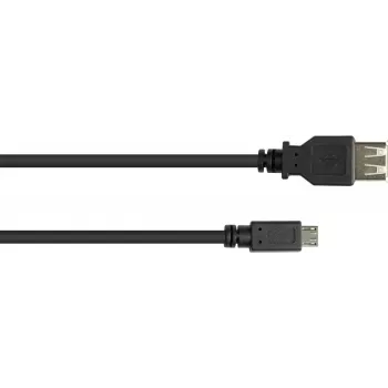 GoodConnections USB-OTG adapterio kabelis, Micro-USB Type B vyriškas į USB Type A moterišką, USB 2.0, 0,1 m, juodas