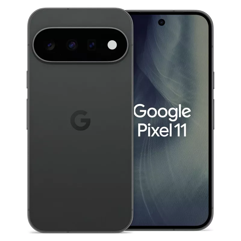 Google Pixel 11 5G išmanusis telefonas, 6,3 colio OLED 120Hz, 12GB RAM, 512GB, Obsidian, Dual SIM (UK/EU)