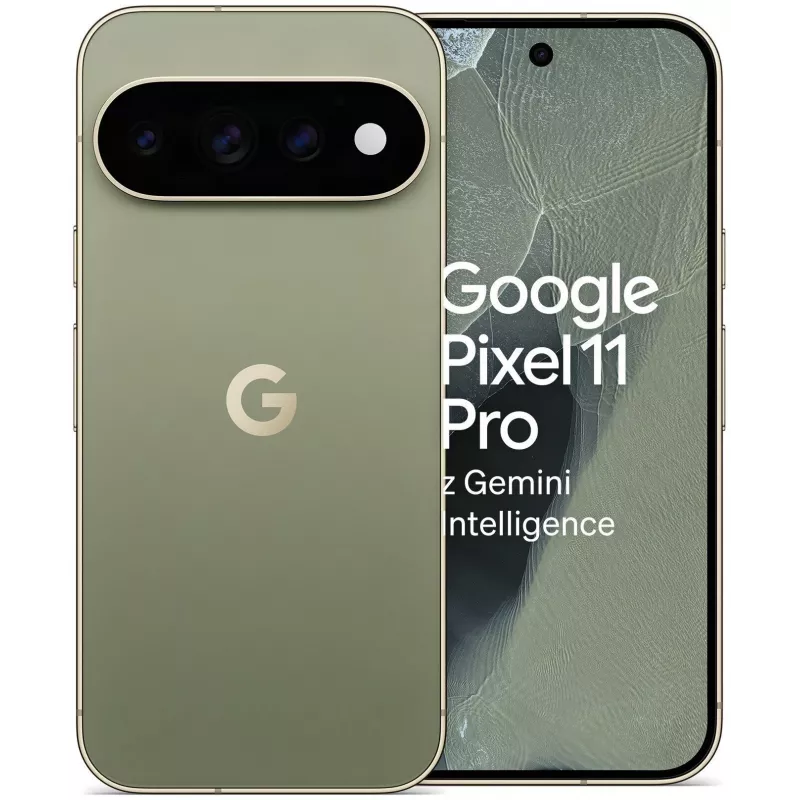 Google Pixel 11 Pro 5G išmanusis telefonas, 12GB RAM, 256GB atmintis, 6,3 colio OLED 120Hz ekranas, alyvuoginis