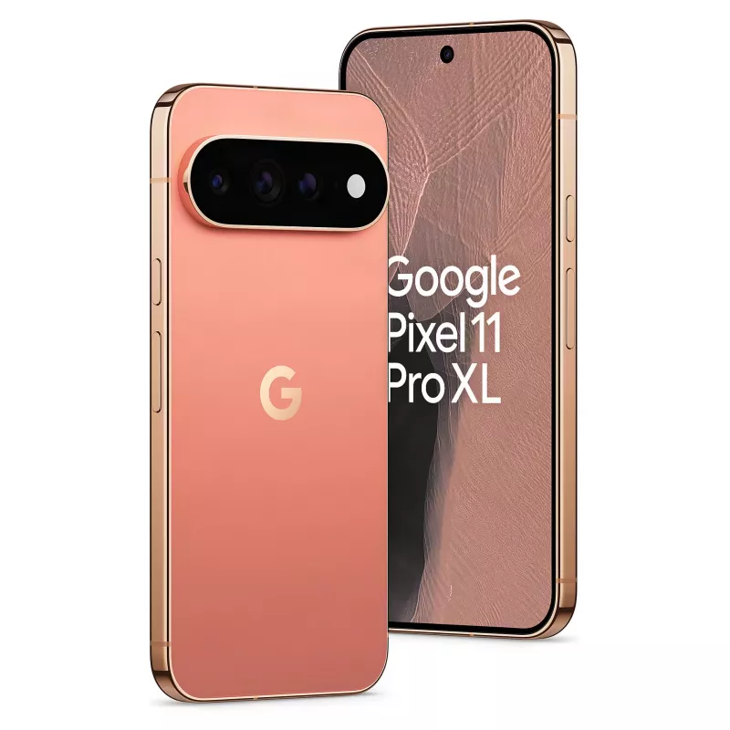 Google Pixel 11 Pro XL 5G išmanusis telefonas, 12GB RAM, 256GB, Canyon, Dual-SIM, OLED 6,8 colio 120Hz