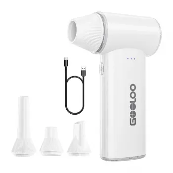 GOOLOO F3 Electric Blower – 130 000 aps./min., 7500 mAh, USB-C, baltas