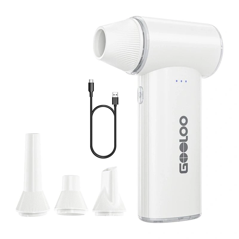 GOOLOO F3 Electric Blower – 130 000 aps./min., 7500 mAh, USB-C, baltas