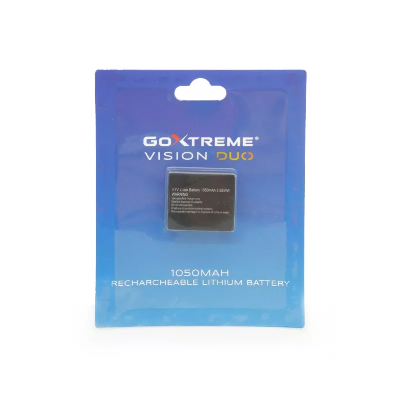 GoXtreme 1050mAh 3.7V ličio jonų baterija, skirta GoXtreme Vision DUO veiksmo kamerai