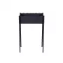 GR-016 anglinis grilis 440x270x760 mm, 2 mm plieno, juodas