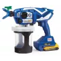Graco Ultramax Cordless Airless Handheld Paint Sprayer rinkinys su 2x DeWalt 2.0Ah baterijomis, įkrovikliu ir įrankių krepšiu