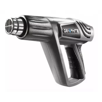 Graphite 2000W karšto oro pistoletas su 3 temperatūros režimais ir dėklu