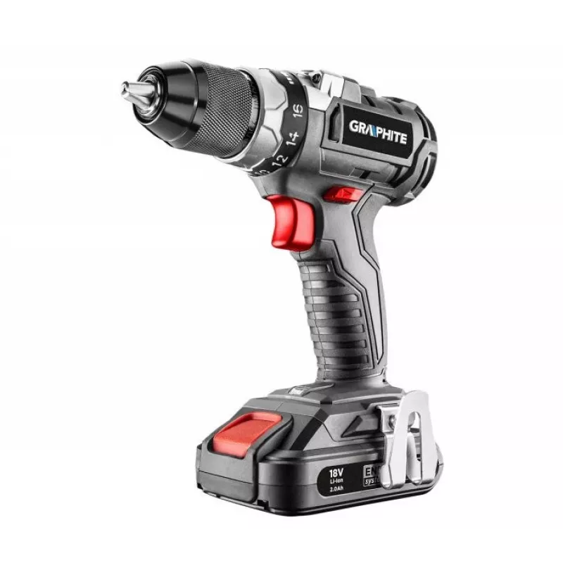 GRAPHITE 58G019 Bekontaktis Gręžtuvas Energy+ 18V 1700 RPM