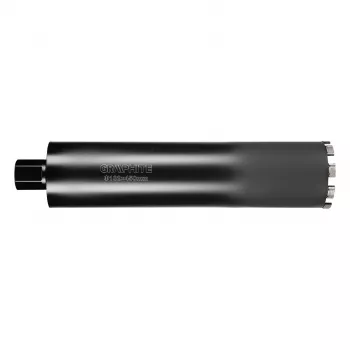 GRAPHITE Deimantinis gręžtuvas 58G540 gręžimo staklėms 102 mm x 450 mm, 9 segmentų, M22 sriegis