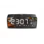 GRB Greenblue GB200 Bluetooth radijo laikrodis su FM, temperatūros, drėgmės, žadintuvu, snaudimo funkcija, LED ekranu, juodas/pilkas