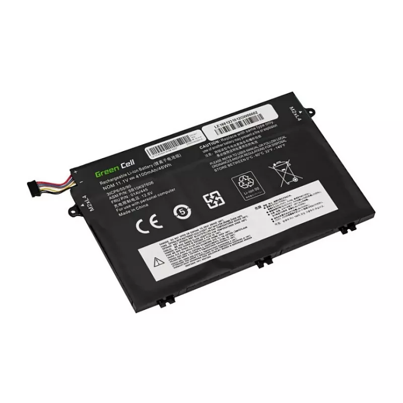 Green Cell GC-LE166 akumuliatorius L17C3P51 L17L3P51 L17M3P51 L17M3P52, skirta Lenovo ThinkPad E480 E485 E490 E495 E580 E585 E590 E595, 11.4V 4100mAh