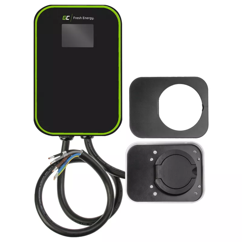 Green Cell EV PowerBox EV15 22kW sieninis įkroviklis su 2 tipo lizdu elektromobiliams ir įkraunamiesiems hibridams