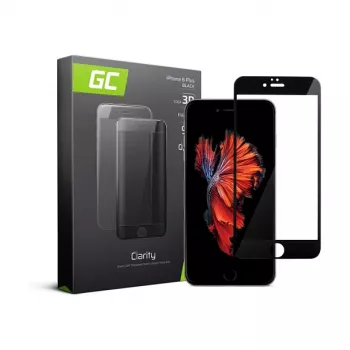 Green Cell GC Clarity grūdinto stiklo ekrano apsauga, skirta Apple iPhone 6 Plus / 6S Plus - 9H, 0,3 mm, HD Clear, oleofobinė, be burbuliukų, tinka su dėklu