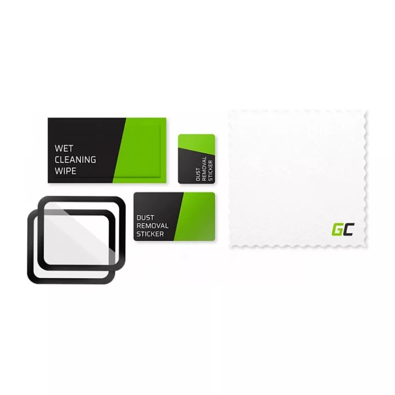 Green Cell GL88 2x GC Clarity Ekrano apsauginis stiklas, skirtas Apple Watch 42mm (Grūdintas stiklas, 9H, skaidrus)