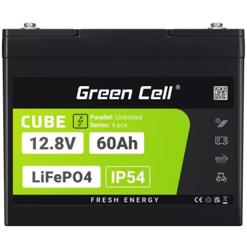 Green Cell LFPGC12V60AH UPS baterija LiFePO4 12,8 V 60 Ah