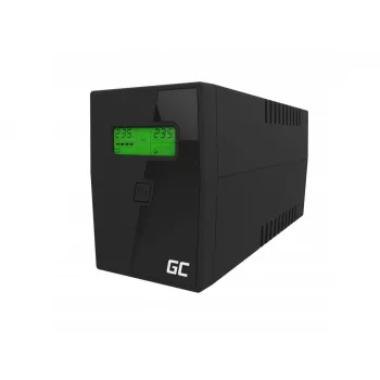Green Cell Power Proof UPS 600VA / 360W Linijinis-interaktyvus bokštinis (2x Schuko, USB, AVR)