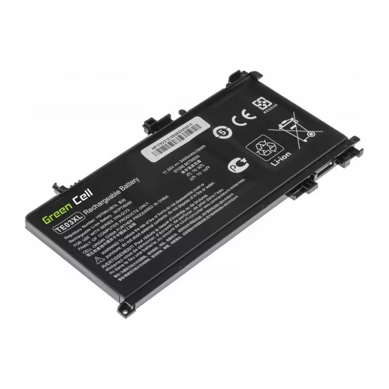 Green Cell TE03XL baterija, skirta HP Omen 15-AX, HP Pavilion 15-BC, 11.55 V, 3400 mAh (HP179V2)