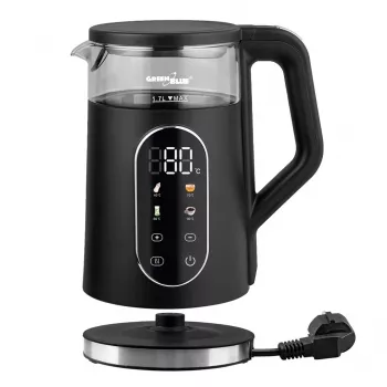 GREENBLUE Belaidis virdulys GB670 B 1.7L 2200W Juodas/Sidabrinis