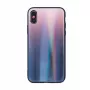 GreenGo Apple iPhone XR Aurora Glass TPU Brown Black Back Cover