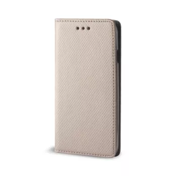 GreenGo HTC 825 Smart Magnet Gold Wallet Case