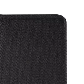 GreenGo Samsung Galaxy Xcover 3 Smart Magnet užverčiamas dėklas su magnetiniu užtrauktuku, juodas