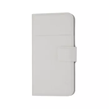 GreenGo Universal Smart Flip Cover Wallet Case, 5.2–5.8 col., baltas