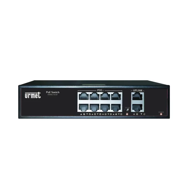 Grothe SWI 3000/402 EDGE-S 10 prievadų Gigabit PoE+ valdomas komutatorius, 8x PoE+ 130W, 2x SFP