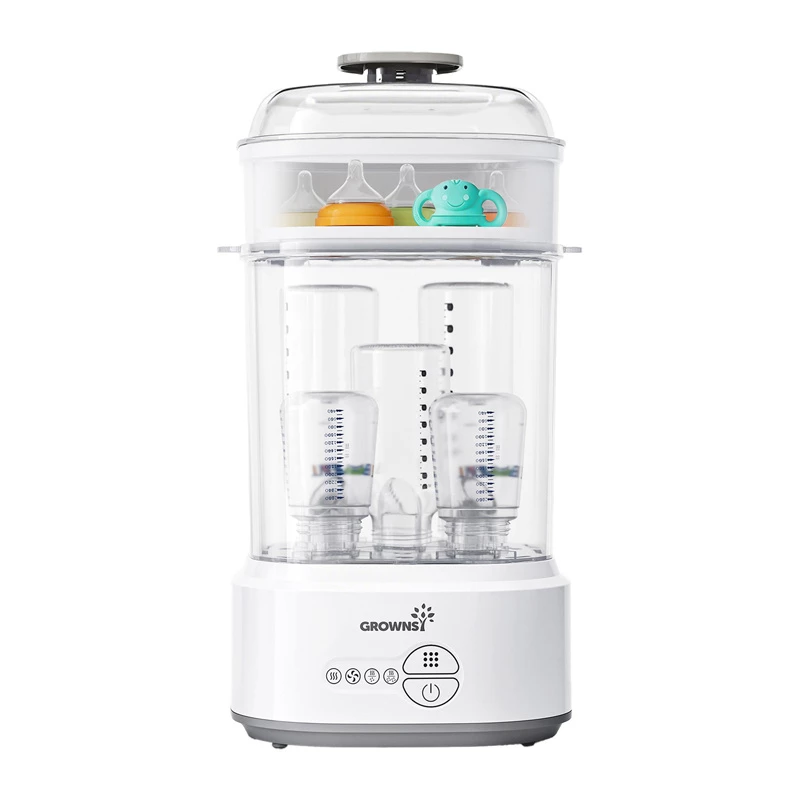 Grownsy Bottle Sterilizer with Dryer (Gray)