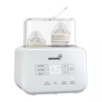 Grownsy Multifunctional Bottle Warmer (White) – Greitas kaitinimas, sterilizatorius ir atšildymas