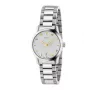 Gucci G-Timeless Moteriškas Laikrodis YA126572A 27mm Nerūdijantis Plienas Sidabrinis Ciferblatas Deimantiniai Valandų Rodikliai Šveicariškas Kvarcas