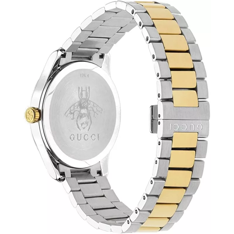 GUCCI G-Timeless vyrų rankinis laikrodis YA1264075 38mm nerūdijantis plienas juodas ciferblatas