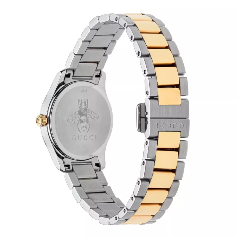 GUCCI G-Timeless Moterų Laikrodis YA126596 27mm Nerūdijantis Plienas Sidabrinis Ciferblatas