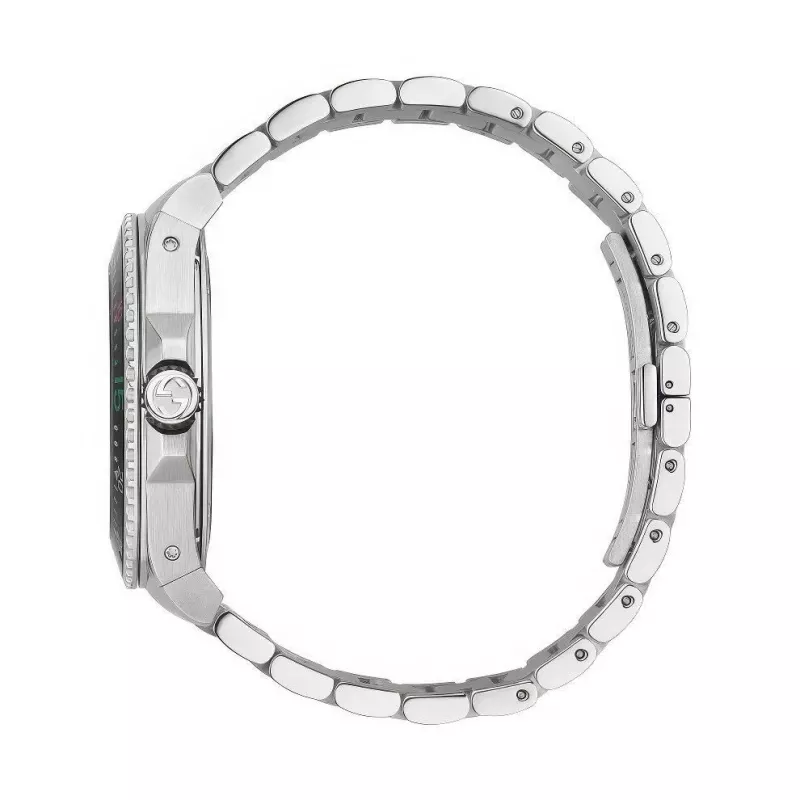 Gucci vyriškas laikrodis YA136218 45mm nerūdijančio plieno Šveicarijos kvarcinis nardymo laikrodis