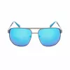 Guess GF00061-6106X Vyriški Aviatoriaus Stiliaus Akiniai nuo Saulės, Juodas Rėmelis, Pilki Lęšiai, 61 mm