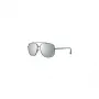 GUESS GF0207-08C Vyriški akiniai nuo saulės – tamsiai pilkas rėmelis, pilki lęšiai, 60 mm