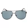 GUESS GF0231-02A Vyriški stačiakampiai akiniai nuo saulės – juodas rėmelis, pilki lęšiai 58 mm