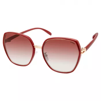 GUESS GF0407-5966F Moteriški Akiniai nuo Saulės - Havana Brown Acetato Rėmelis, Rudas Gradientinis Lęšis, 59mm