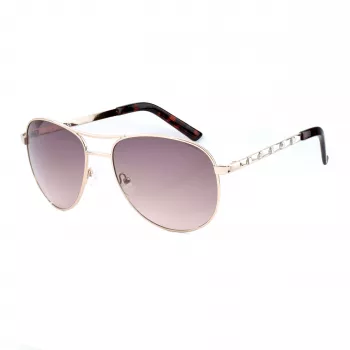 GUESS GF0408-6132F Moteriški stačiakampiai akiniai nuo saulės su gradientiniais lęšiais