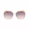GUESS GF0410-5933F Moteriški Akiniai nuo Saulės – Blizgantis Juodas Rėmelis, Gradientiniai Dūminiai Lęšiai, 59 mm