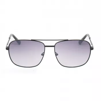 GUESS GG2114S-01B Vyriški Akiniai Nuo Saulės, Juodas Kvadratinis Rėmas, Pilki Gradientiniai Stiklai 60mm