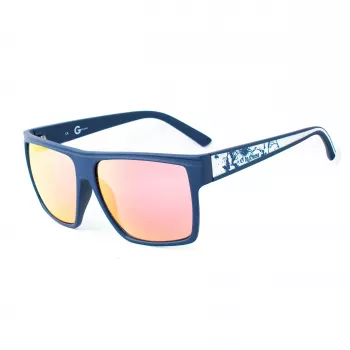 GUESS MAN Akiniai nuo saulės GU2053MBL21F Matinis mėlynas kvadratinis rėmelis 58 mm
