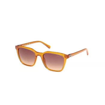GUESS vyriški stačiakampiai akiniai nuo saulės GU00170-5344F Havana Brown 53mm