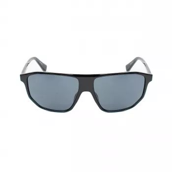 Guess vyriški akiniai nuo saulės GF00010-6101A – blizgantis juodas acetatinis rėmelis, dūminiai lęšiai, UV400 apsauga