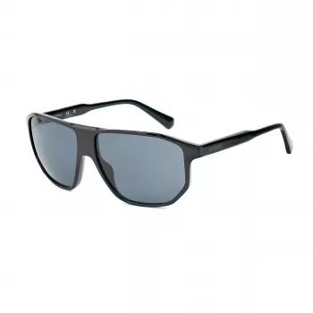 Guess vyriški akiniai nuo saulės GF00010-6101A – blizgantis juodas acetatinis rėmelis, dūminiai lęšiai, UV400 apsauga