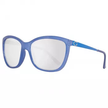 GUESS moteriški drugelio formos akiniai nuo saulės GU7444-5884C Havana Brown Tortoise acetatinis rėmelis, rudi gradientiniai lęšiai 58 mm
